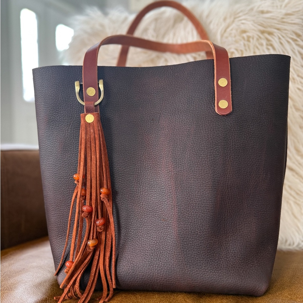 Classic Kodiak Leather Tote by Lamb Leather Goods
